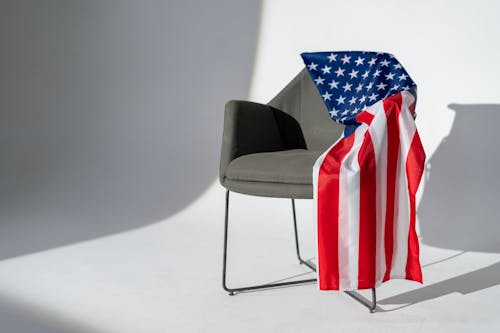American Flag on an Armchair
