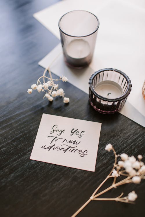 Free Photo Of Candles On Top Of Wooden Surface Stock Photo