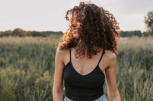 Free Photo Of Woman Wearing Black Tank Top Stock Photo