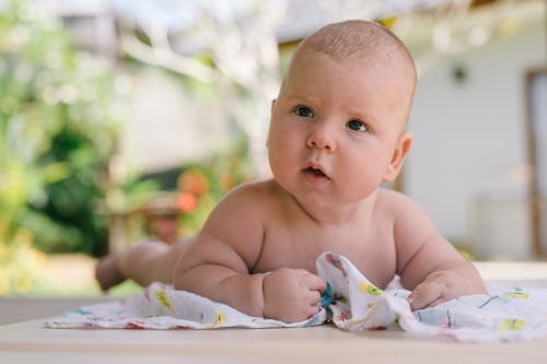 Close-Up Photo Of Baby