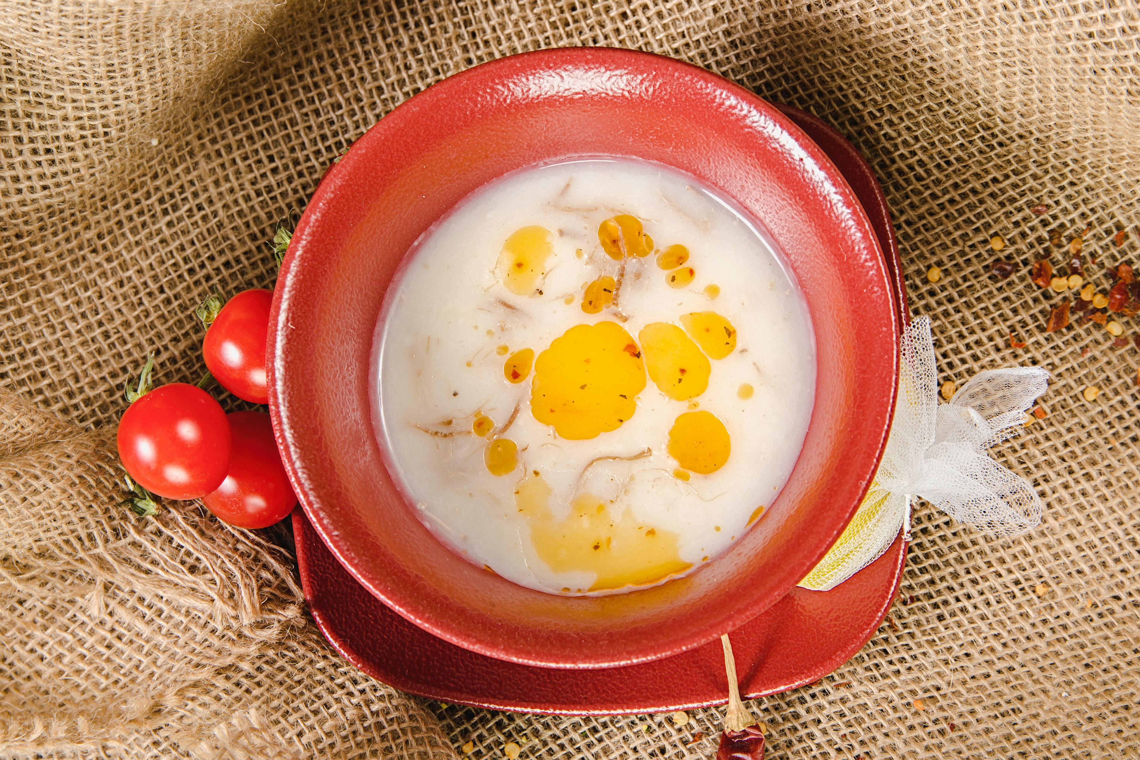 Gebrannte Haferflockensuppe