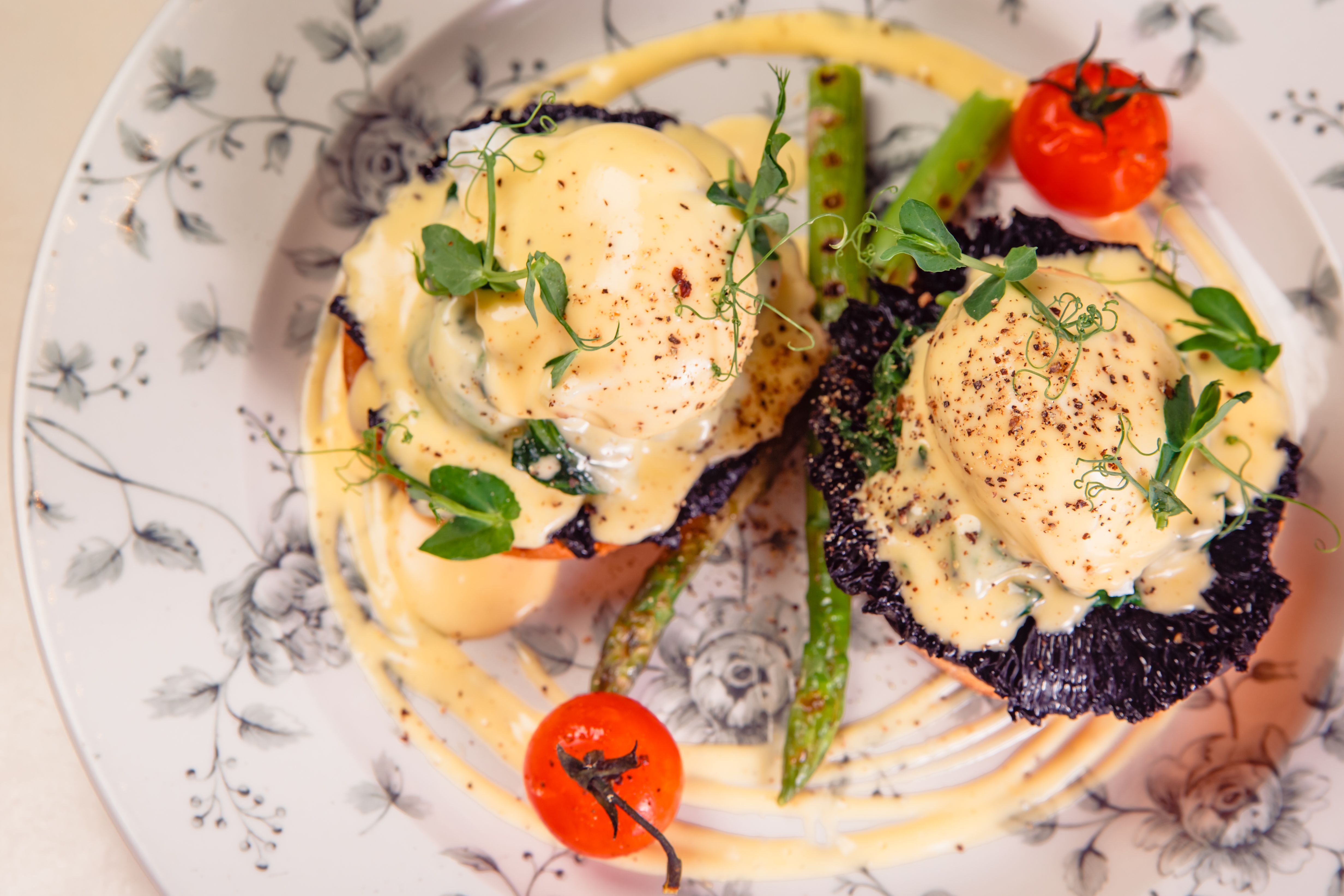 "British Asparagus with Poached Egg and Hollandaise"