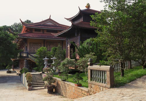 Free stock photo of Азиатская архитектура, буддийский монастырь, Вьетнам Stock Photo
