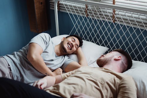 Free Male Couple Having Bonding Time Stock Photo