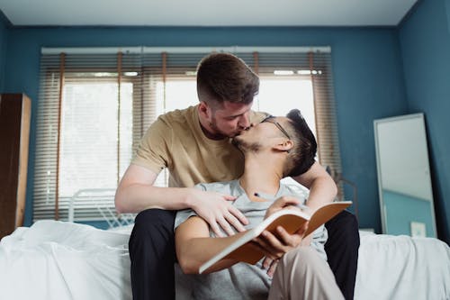 Two Men Kissing