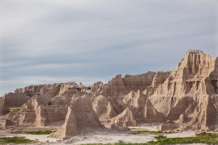 Rock Formations Under The Clear Sky