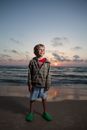 A Blond Kid with his Eyes Wide Open