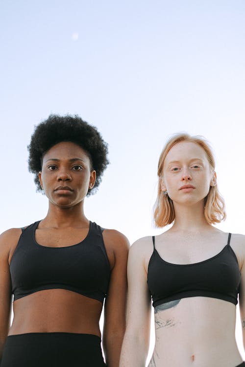 Women in Black Tank Top