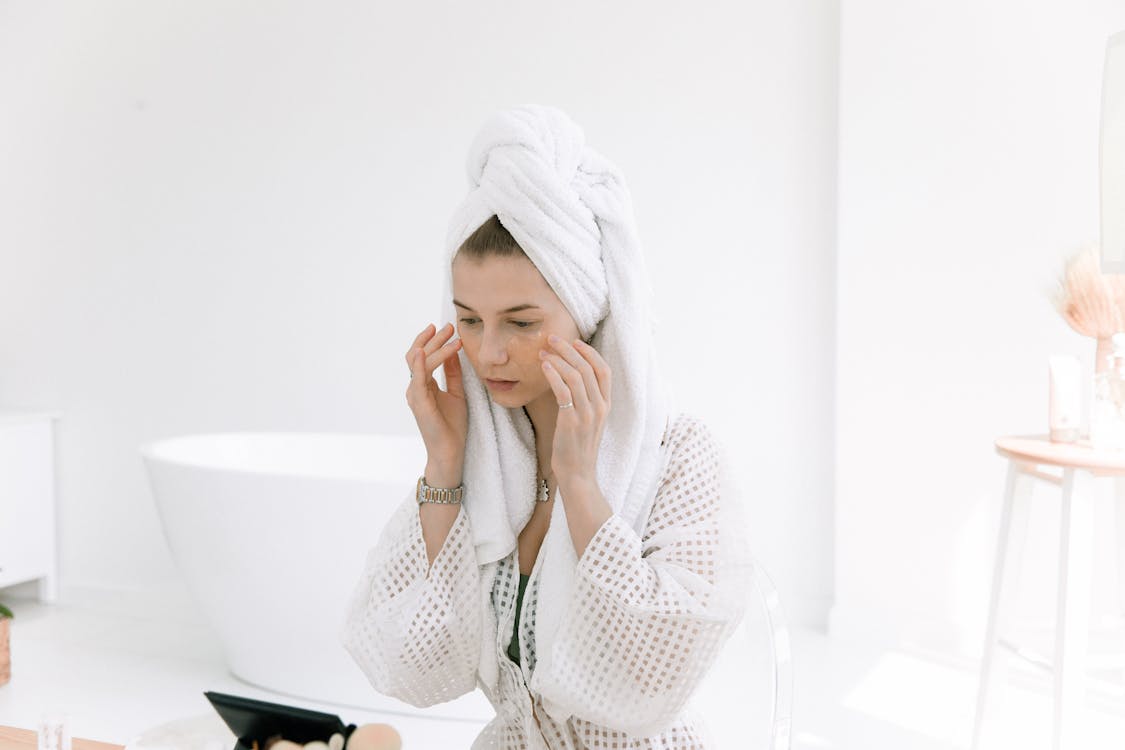 Free Photo Of Woman Touching Her Face Stock Photo