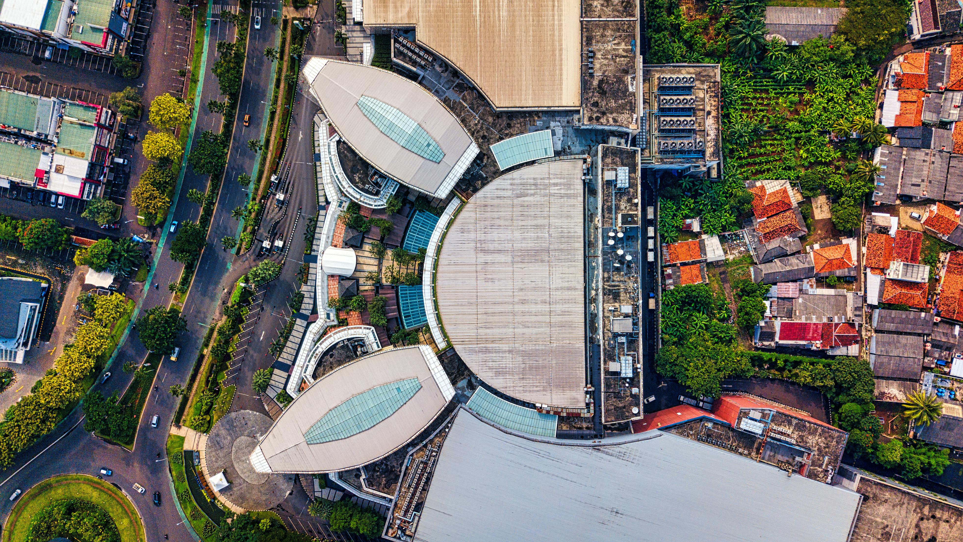 aerial view of metropolitan area