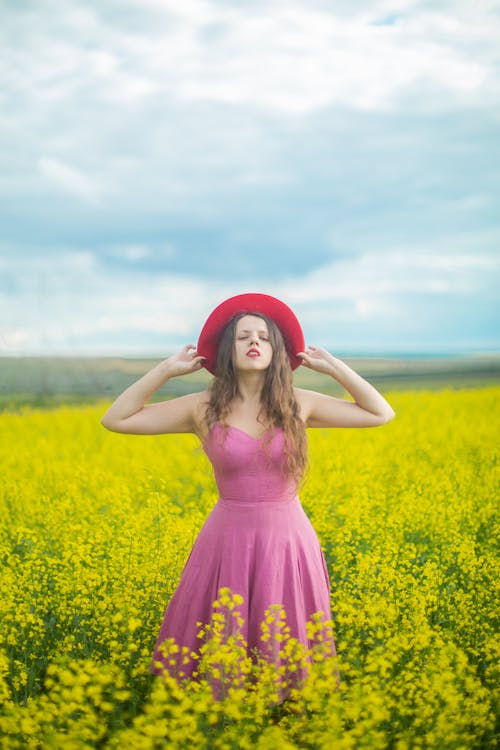 Photo Of Woman Wearing Pink Dress