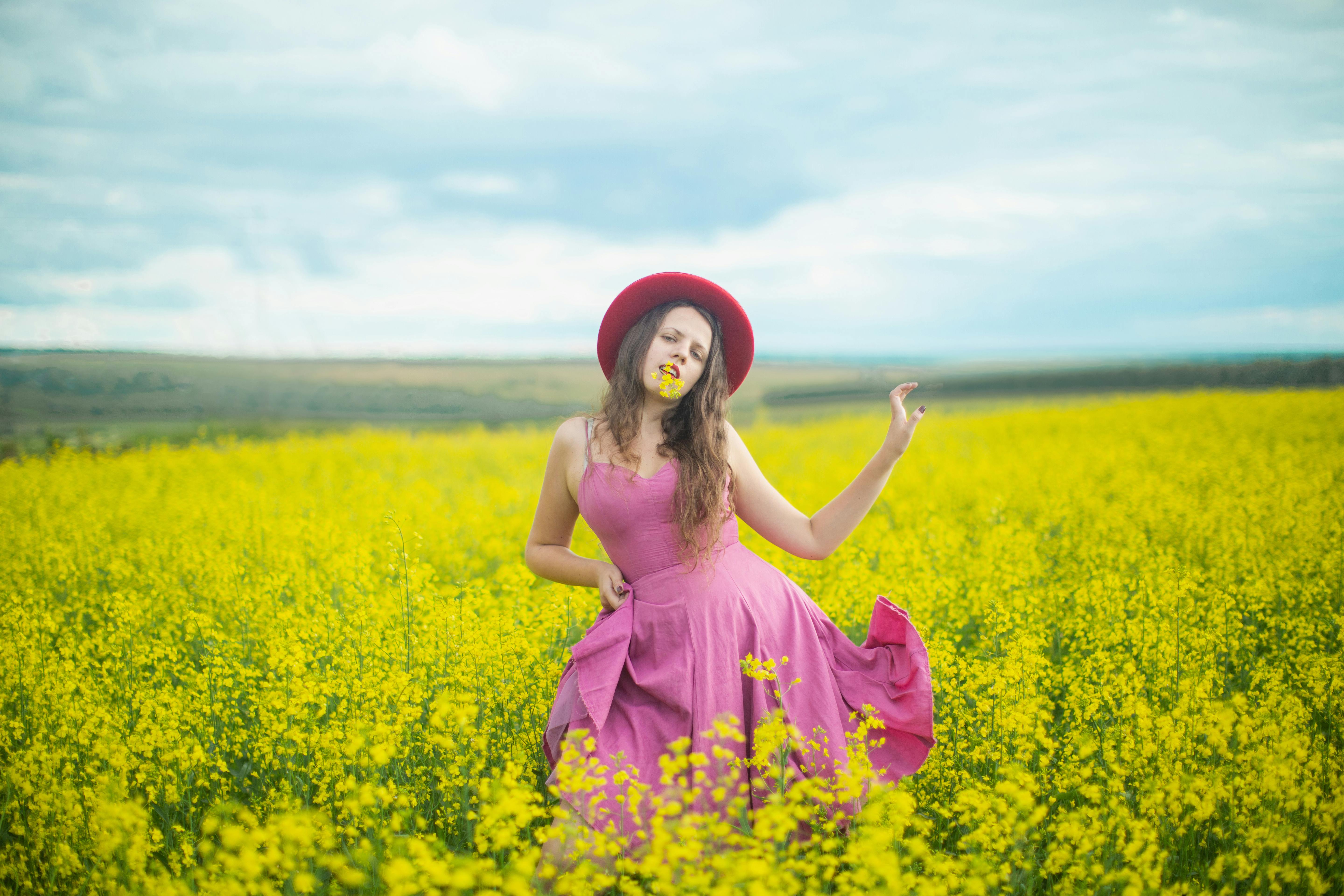 Photo Of Woman Wearing Pink Dress · Free Stock Photo