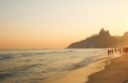 Kostenloses Stock Foto zu blick auf den strand, brasilien, dämmerung