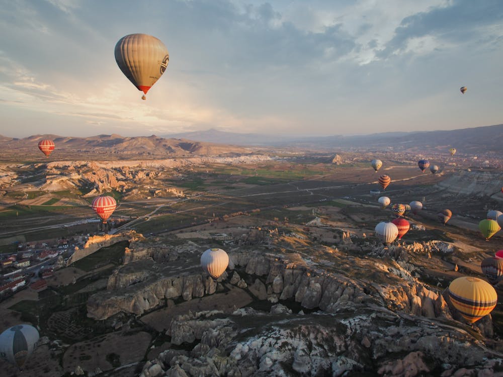 Free Hot Air Balloons on Sky Stock Photo