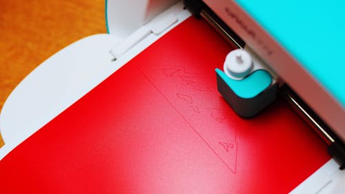 Close up of a Cutting Plotter