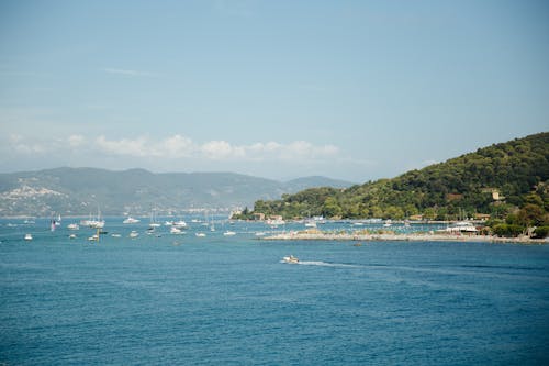 Free stock photo of amalfi, boats, clouds
