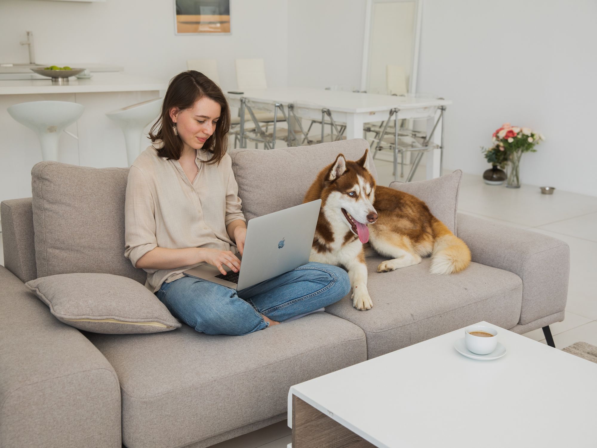 Furniture & Delivery in New Ferry, North West — movers delivering furniture from a van