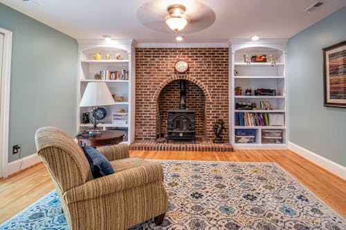 Brown Armchair in the Living Room