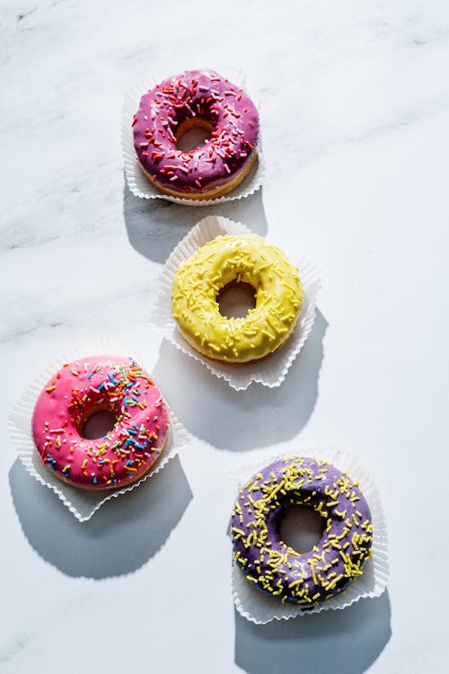 Gratis stockfoto met detailopname, donut, donuts