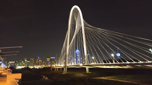 Free Lighted Bridge Stock Photo