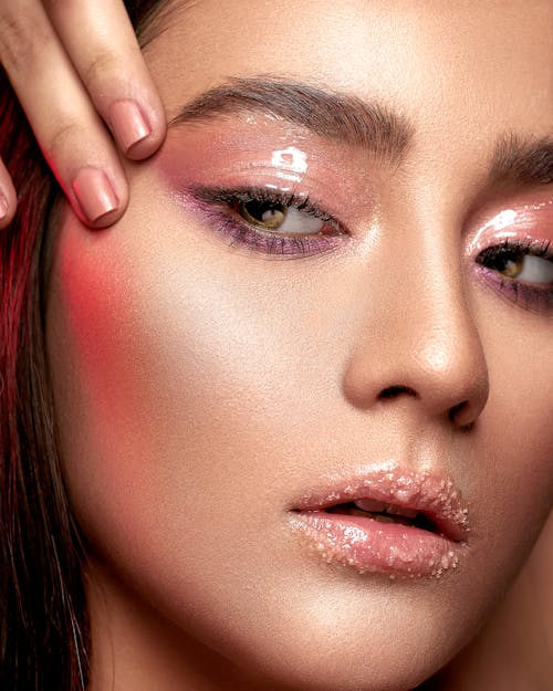 Close Up Photo of a Woman's Face