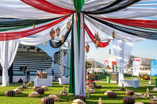 Dining Area Under a Tent