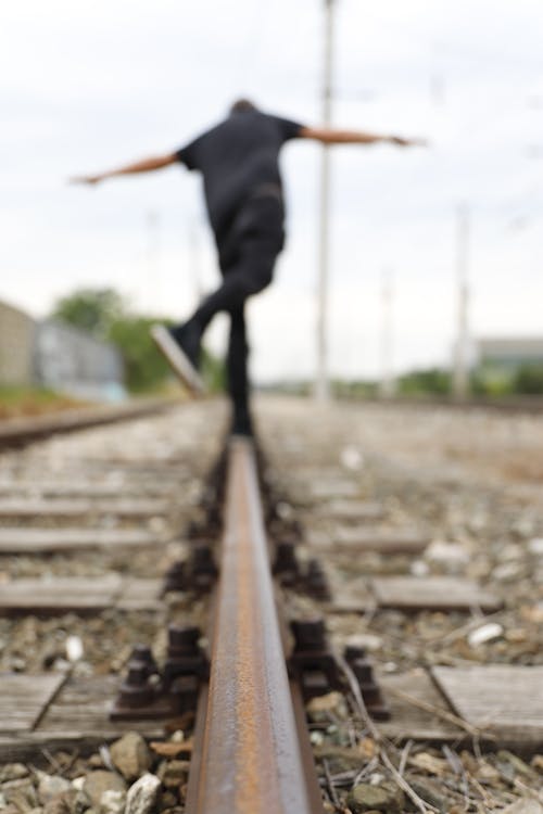 Základová fotografie zdarma na téma bahngleis, bezcharakterní pozadí, eisenbahnschienen