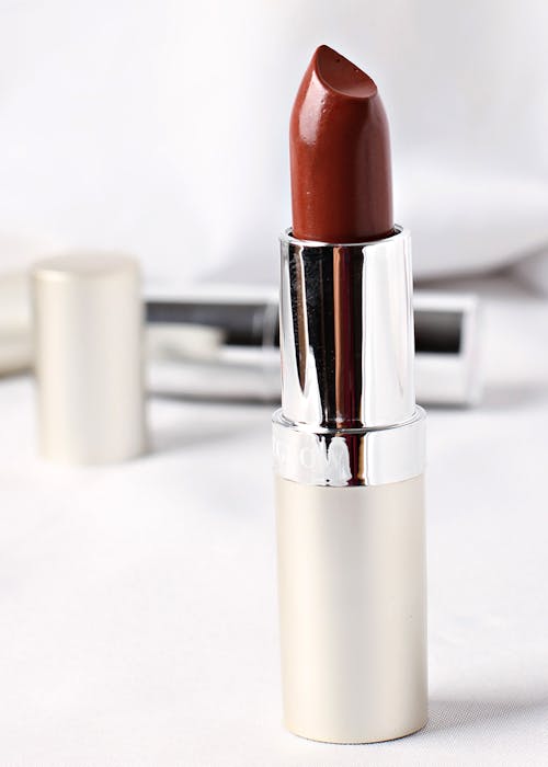 Macro Photo of Red Lipstick