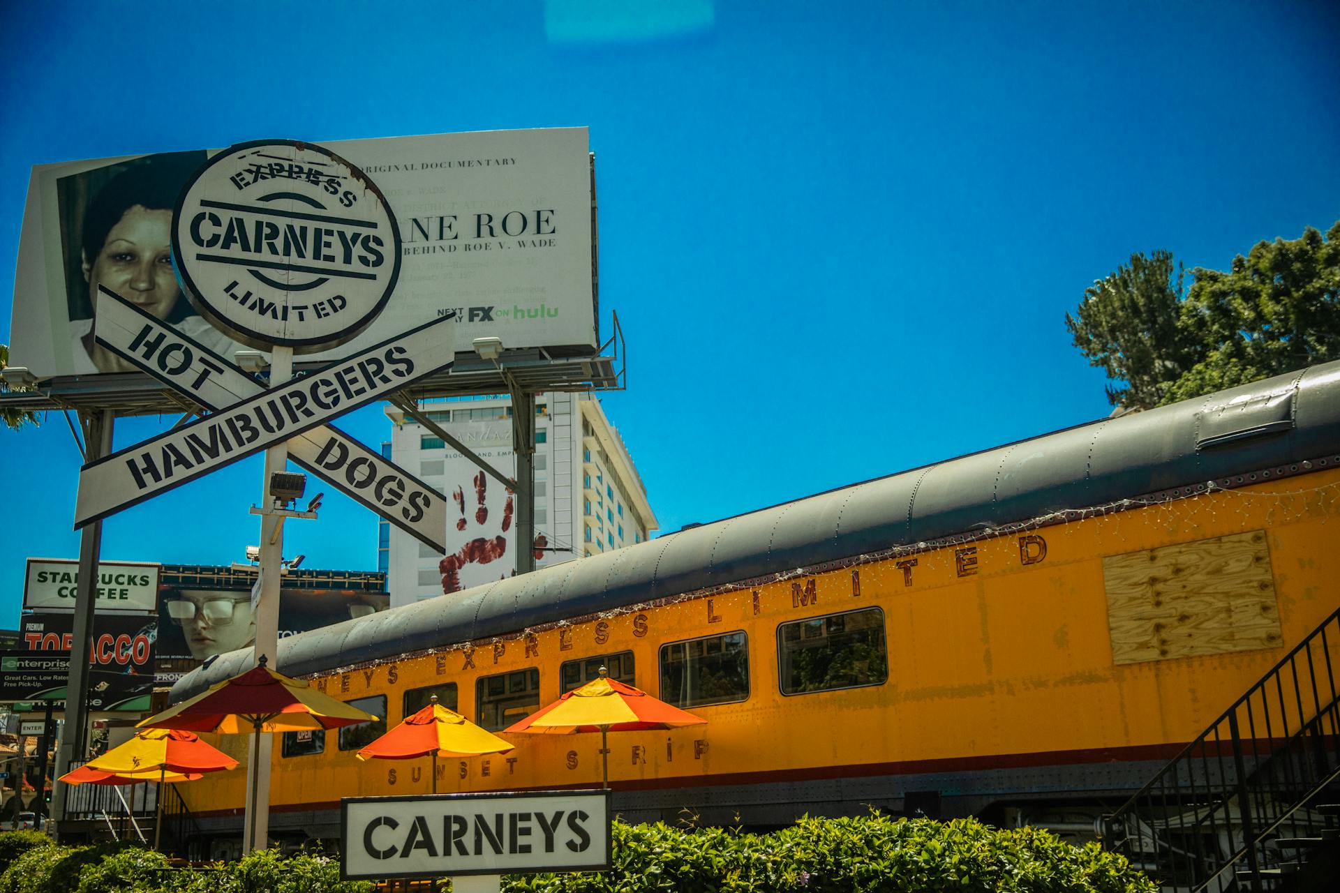 Carney's Restaurant on Sunset Boulevard in Los Angeles