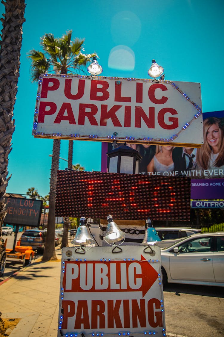 Signage And Billboards Near The Road