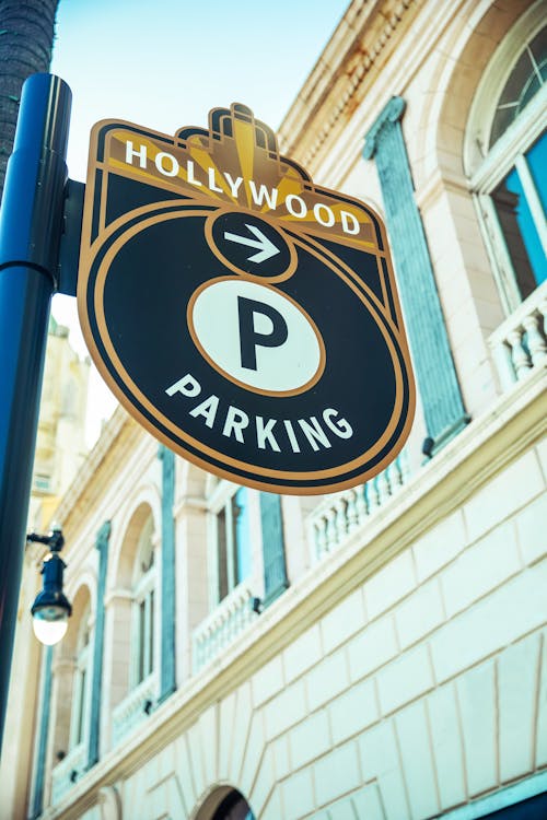 Parking Pole Signage on the Street