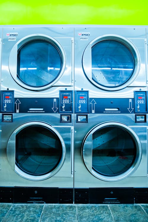 Free Photo of Laundromat Machines Stock Photo