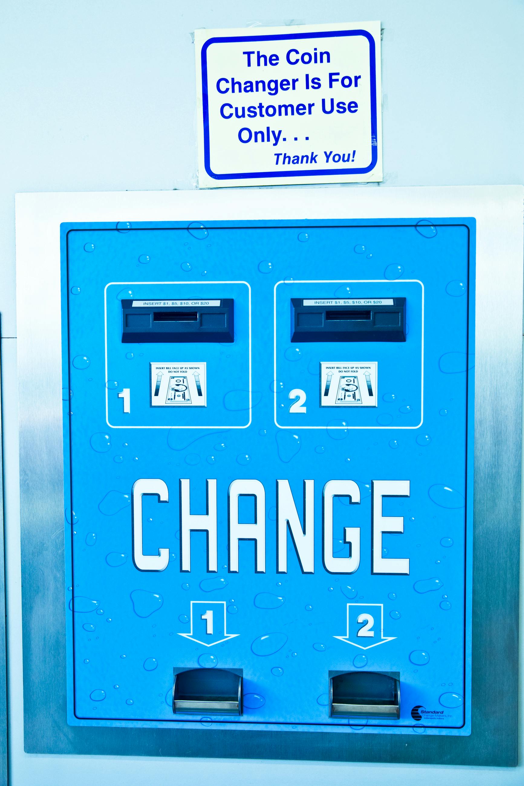 close up shot of a vending machine