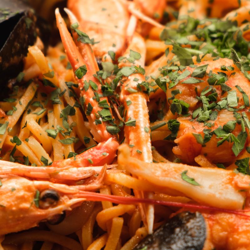 Italian Ligurian Seafood Pasta Soup