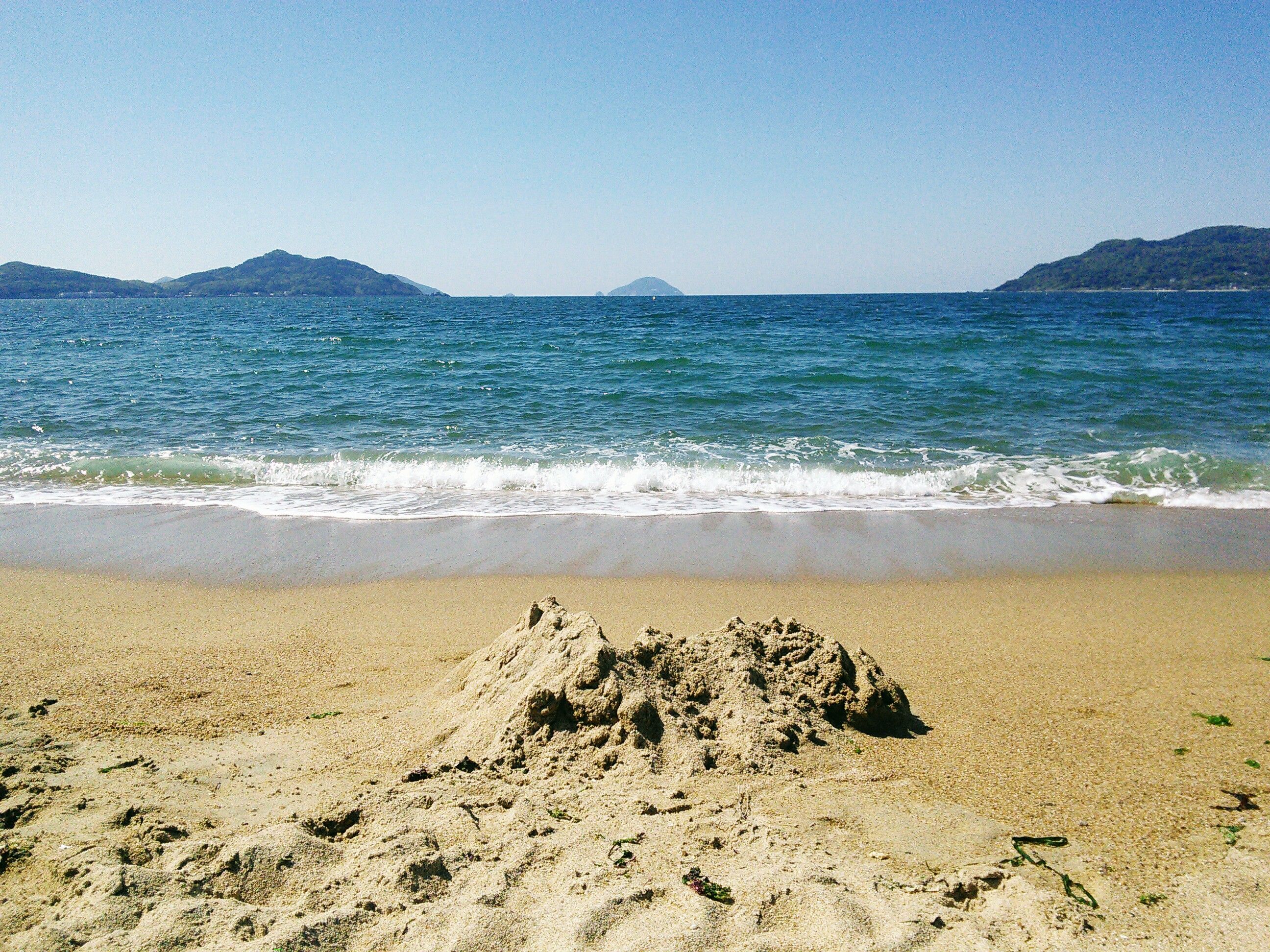 Sand bath na plaży