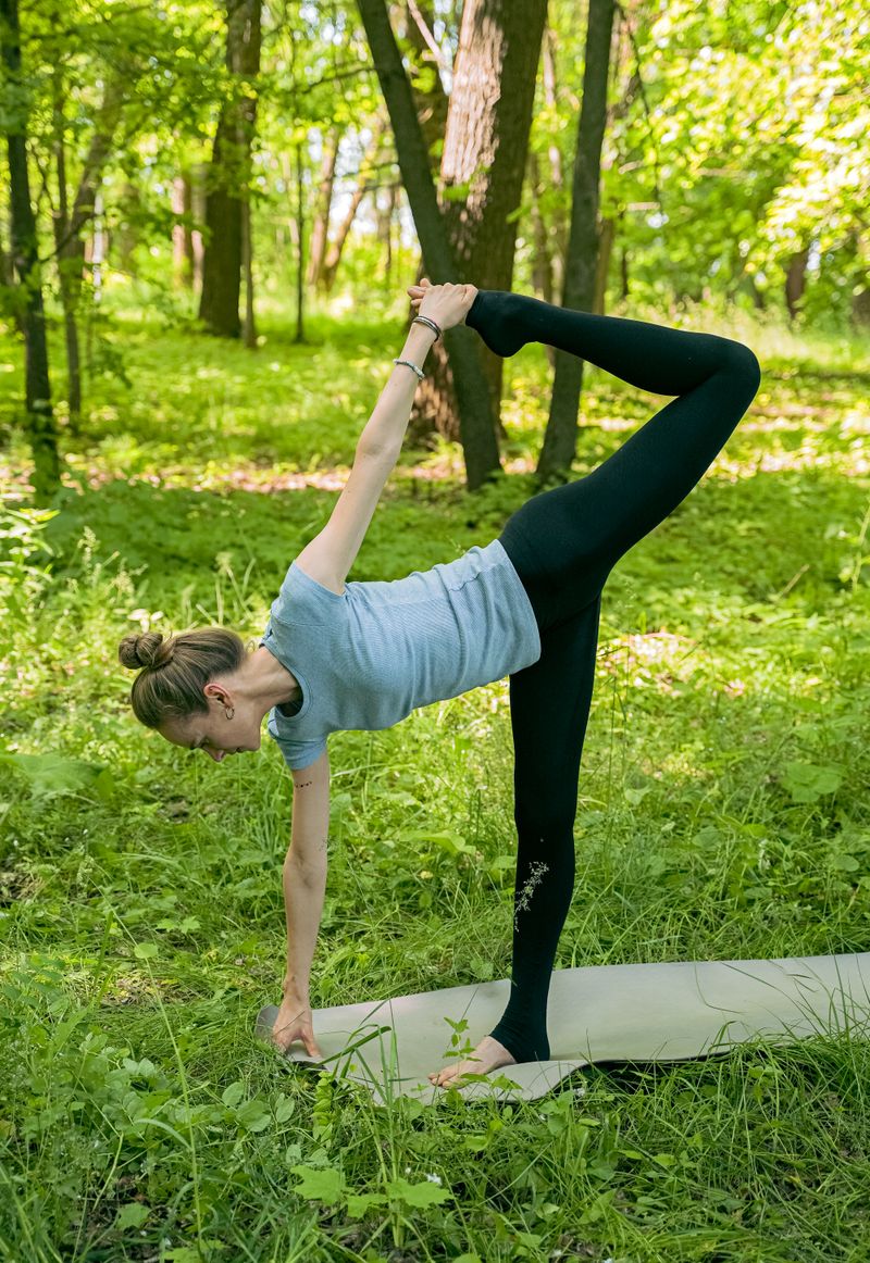 Person in seated pranayama breathing pose