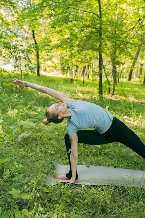 Free Flexible Person Doing Stretching Stock Photo
