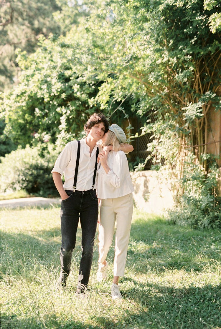 Photo Of Woman Kissing A Man 