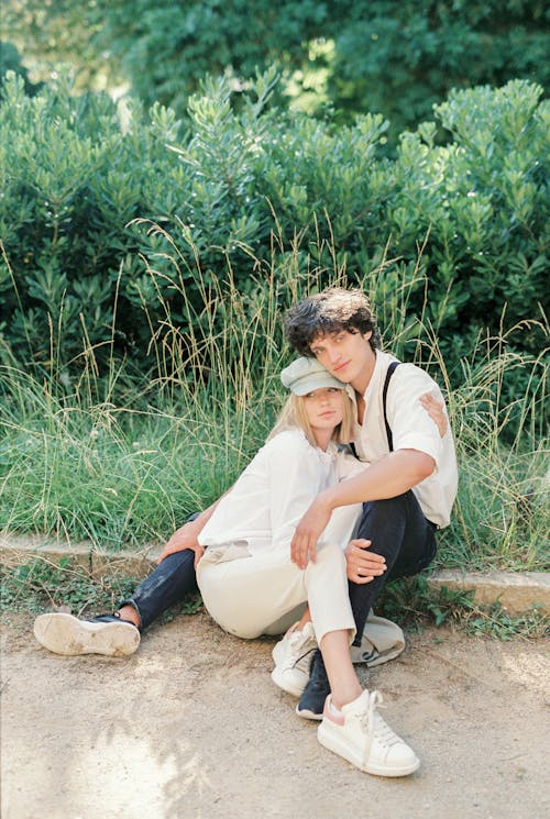 Stylish Couple Posing Together