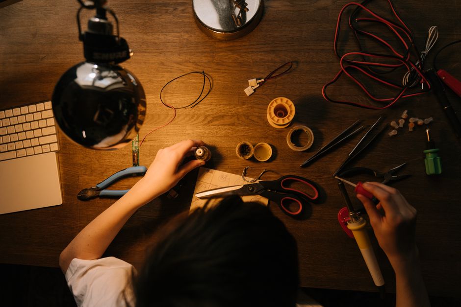 small craft project setup everyday scene lifestyle photo 2