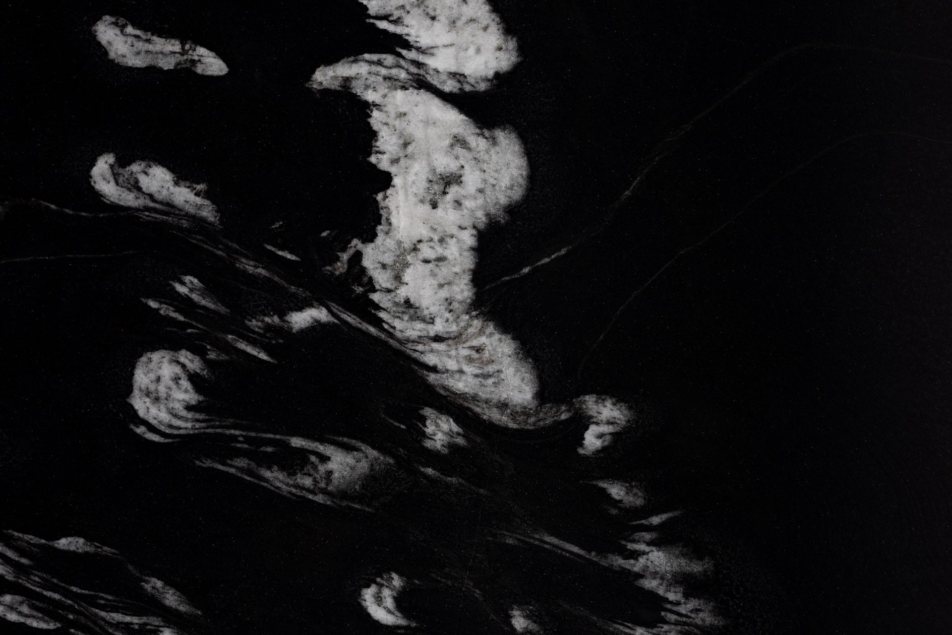 White Stains on Black Surface