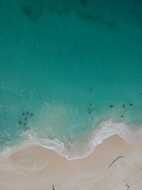 Gratis lagerfoto af blåt vand, droneoptagelse, kystlinie Lagerfoto