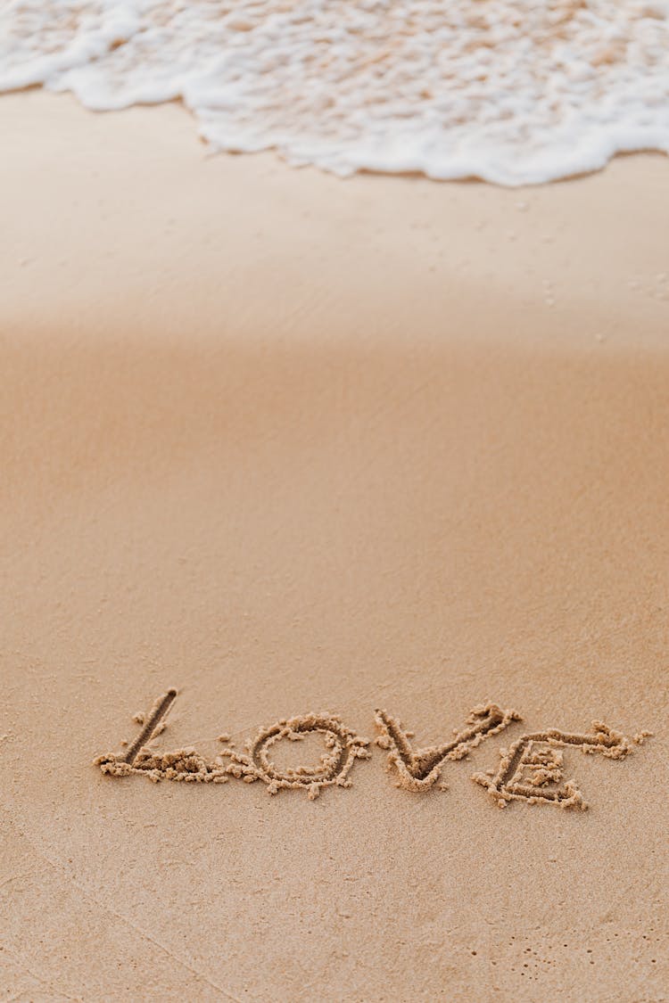 Love Writing On Beach Sand