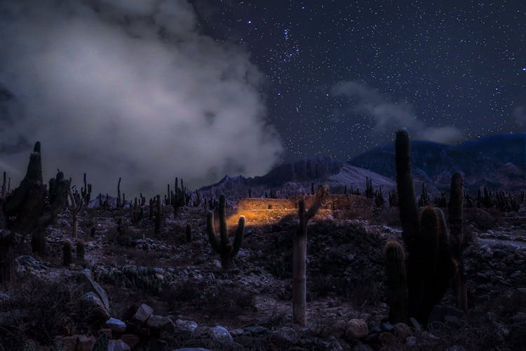 Wild West Night Landscape