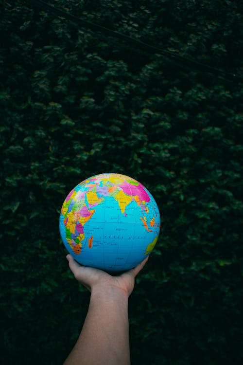 Person Holding Globe