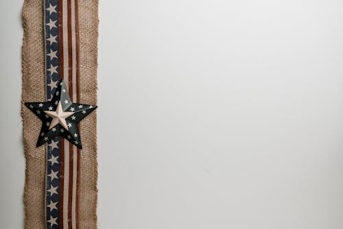 Free Raised star on American Flag Stock Photo