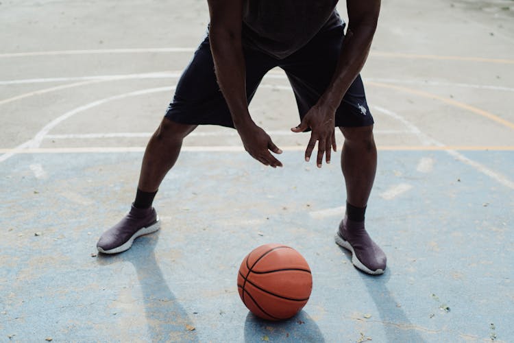 Photo Of Man Playing Basketball