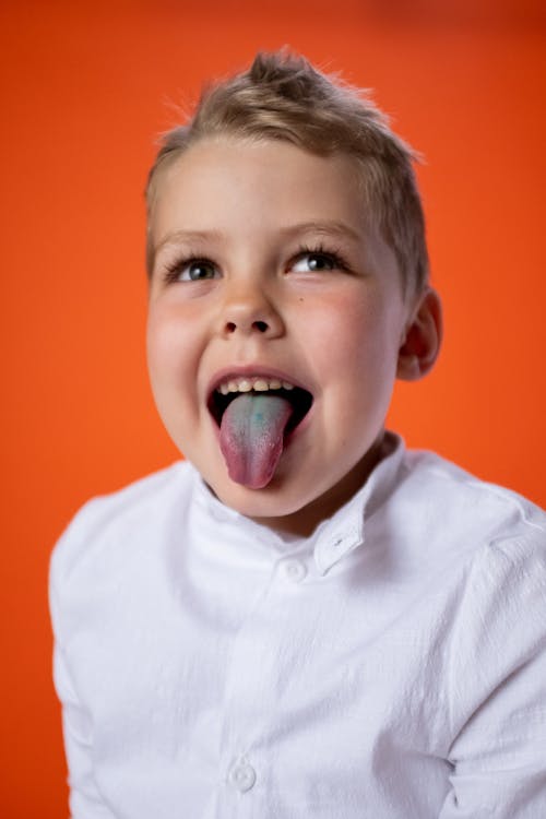 Free Boy in White Button Up Shirt Stock Photo