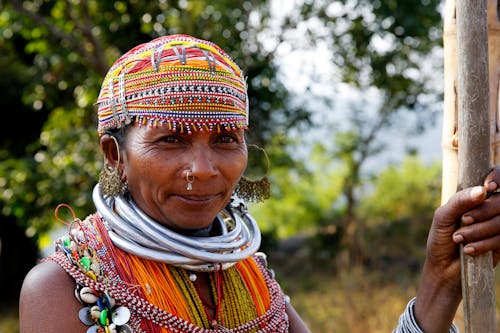 Free Close Up Photo of Indigenous Woman  Stock Photo