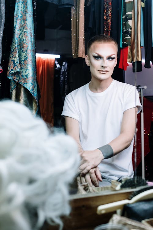 Δωρεάν στοκ φωτογραφιών με cross dresser, drag queen, dressing room